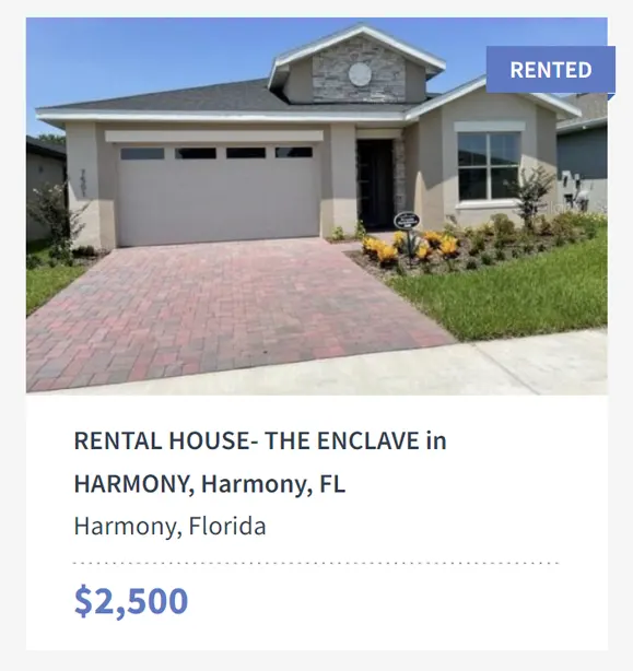 Harmony, FL | Rental house enclave Florida gated community